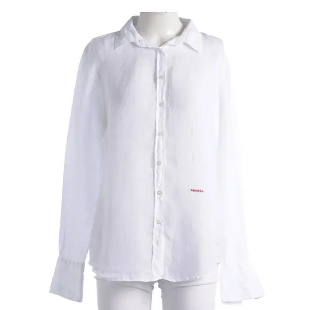 Blouse, in White, Linen, 0039 Italy
