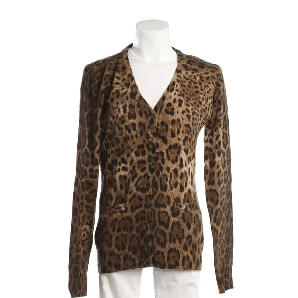 Cardigan, in Light Brown, Wool, Dolce & Gabbana
