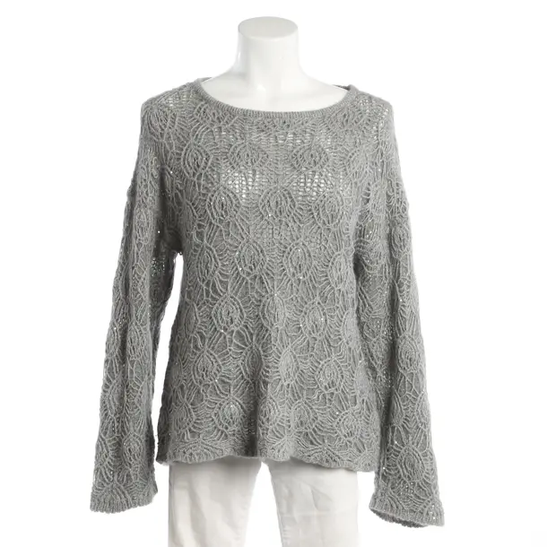 Jumper, in Light Gray, Wool, Fabiana Filippi