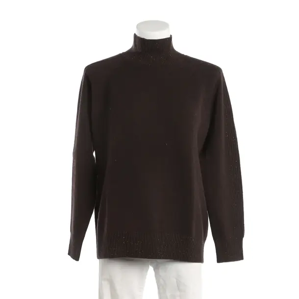 Jumper, in Dark Brown, Wool, Peserico