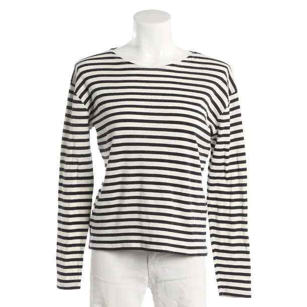 Long Sleeve Shirt, in White, Cotton, Closed