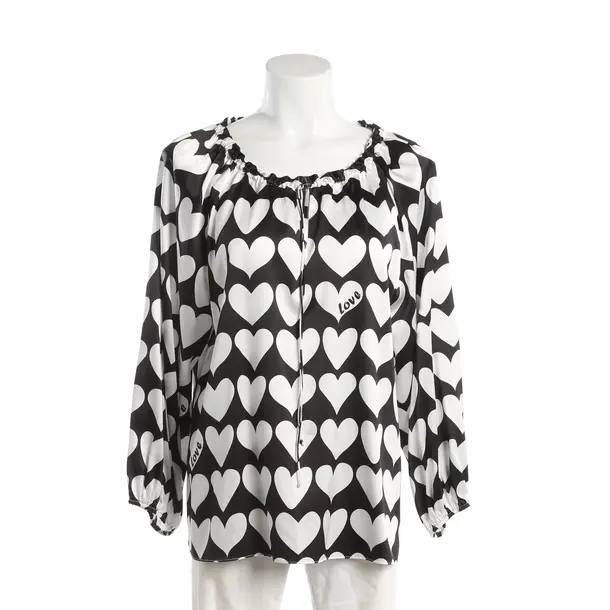 Bluse, in Schwarz, Seide, Herzensangelegenheit
