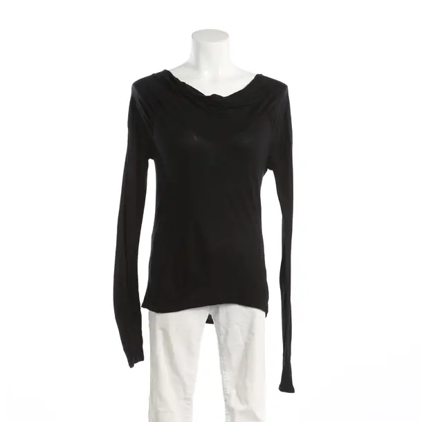 Long Sleeve Shirt, in Black, Cotton, Closed