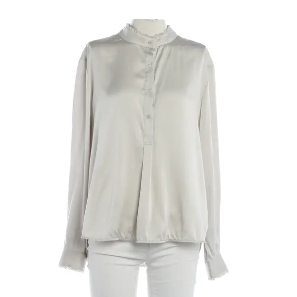 Blouse, in Light Gray, Silk, Herzensangelegenheit