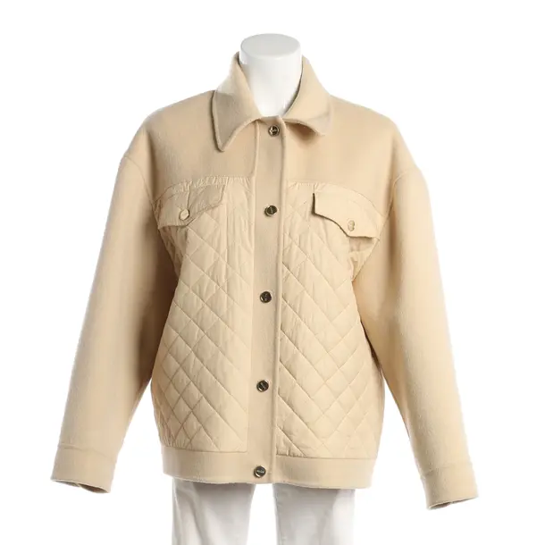 Mid-Season Jacket, in Nude, Wool, Sandro