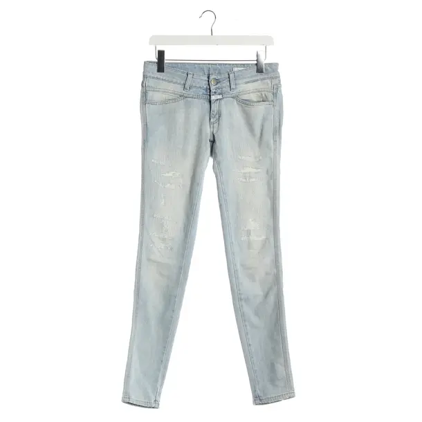 Jeans skinny, in Azzurro, Cotone, Chiuso