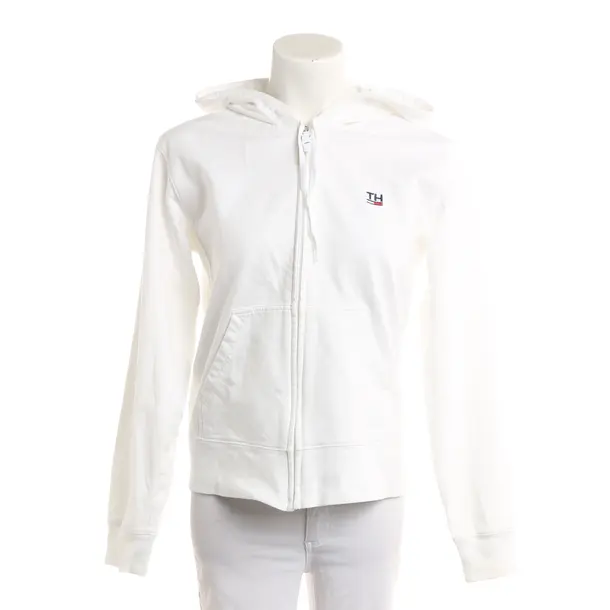 Zip-up Hoodie, in White, Cotton, Tommy Jeans