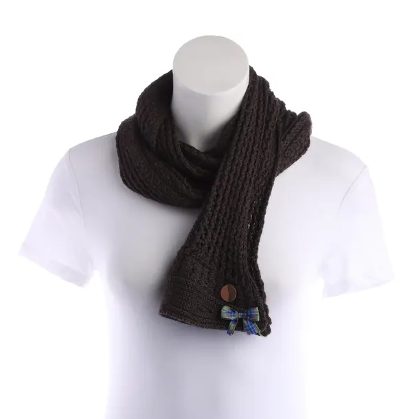 Sciarpa, in Marrone scuro, Cotone, Hugo Boss Arancione