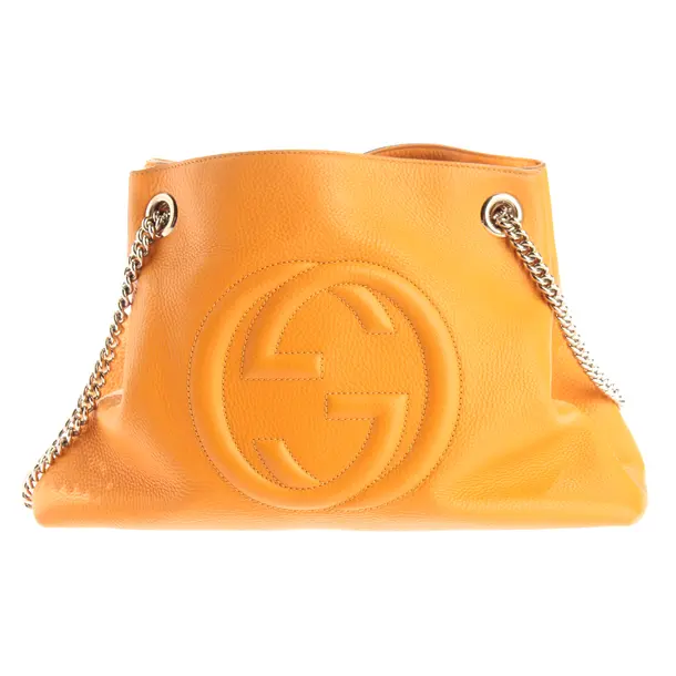 Shoulder Bag, in Orange, Leather, Gucci