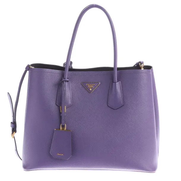 Shopper, in Lila, Leder, Prada