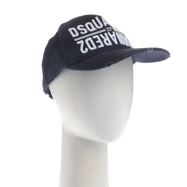 Cap, in Navy, Cotton, Dsquared
