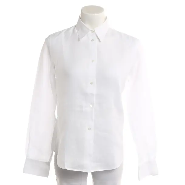 Bluse, in Weiß, Leinen, Loro Piana