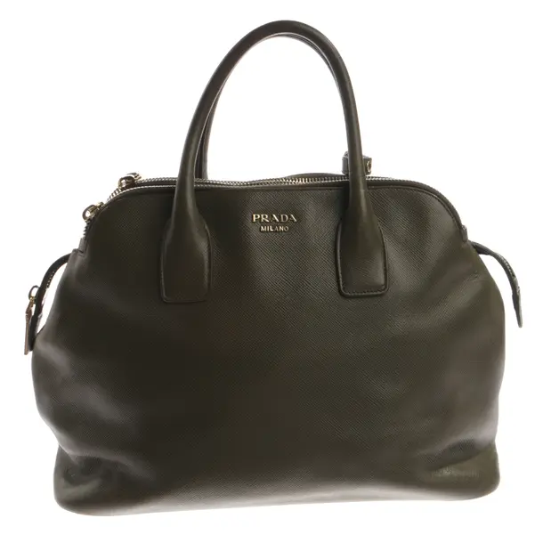 Handtasche, in Grün, Leder, Prada