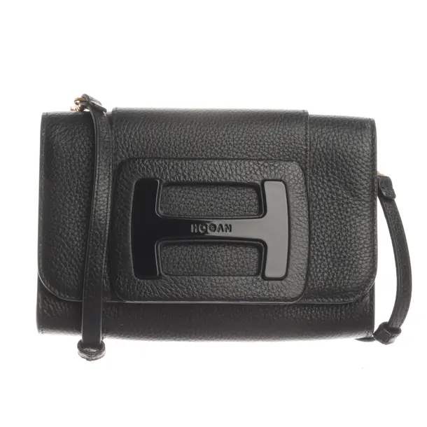 Abendtasche, in Schwarz, Leder, Hogan