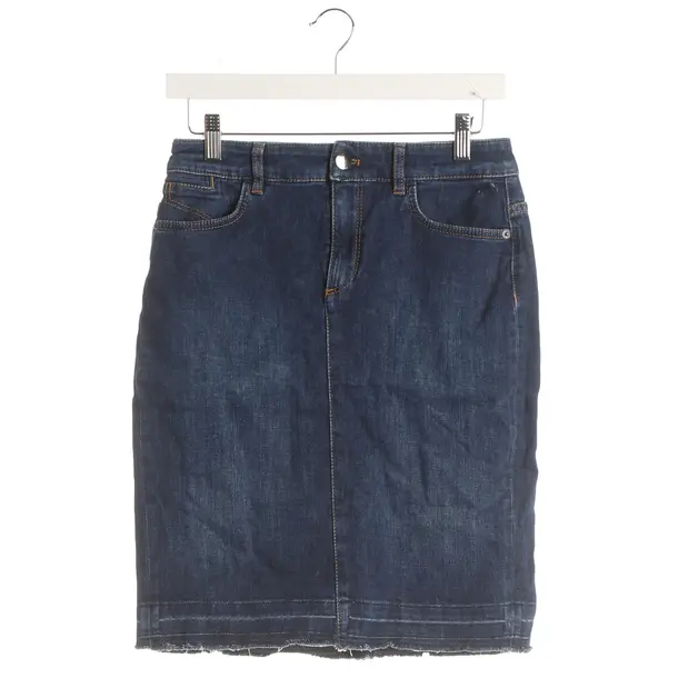 Skirt, in Blue, Cotton, Marc Cain