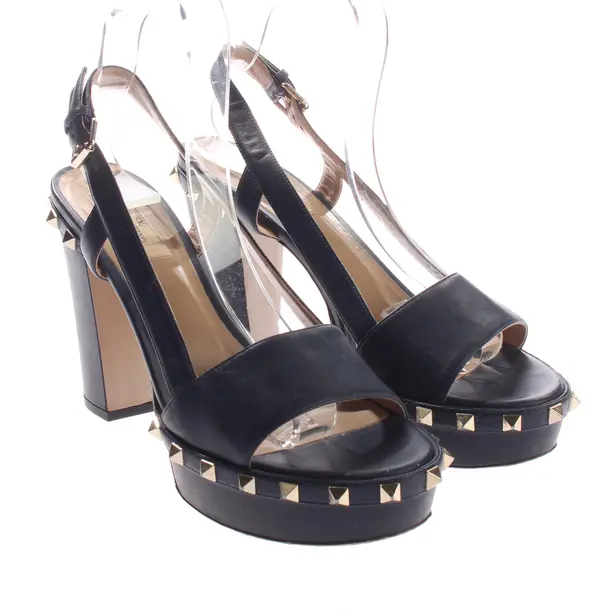 Heeled Sandals, in Navy, Valentino