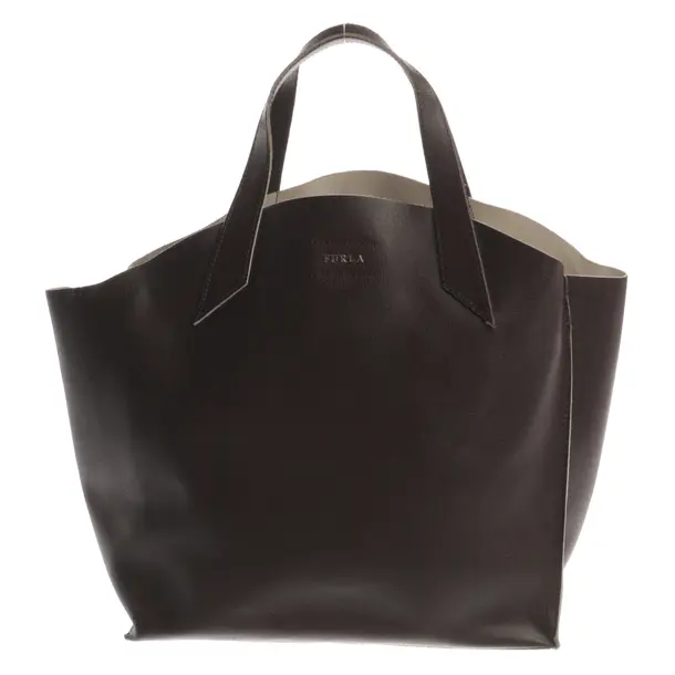 Shopper, in Dunkelbraun, Leder, Furla