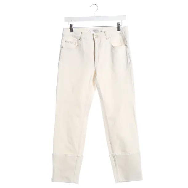 Jeans slim fit, in Crema, Cotone, Dorothee Schumacher