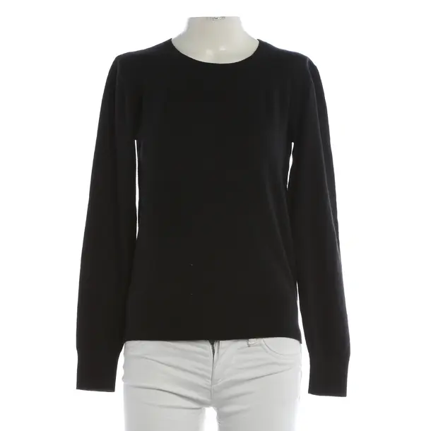 Maglione, in Nero, Cotone, Chiuso