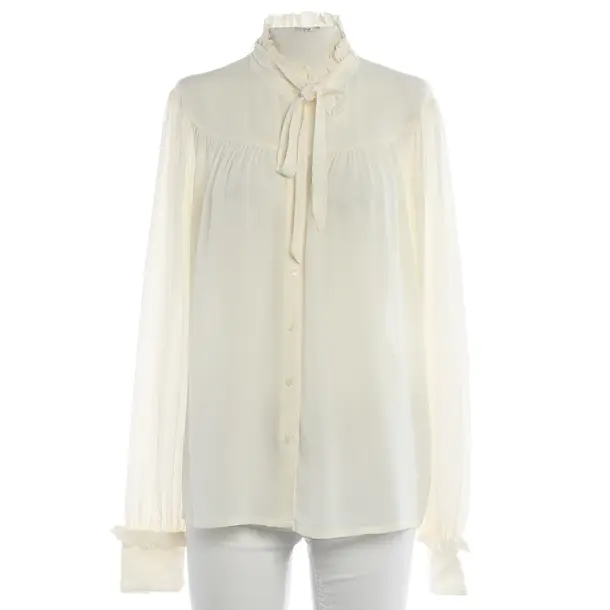 Camicetta, in Beige, Seta, Chiuso