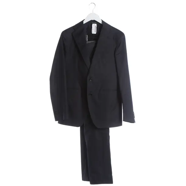 Suit, in Navy, Cotton, Tagliatore
