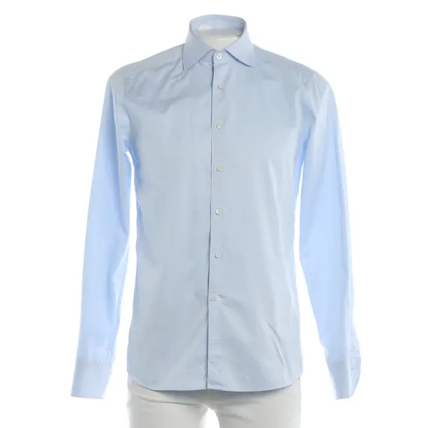 Shirt, in Light Blue, Cotton, Stenströms