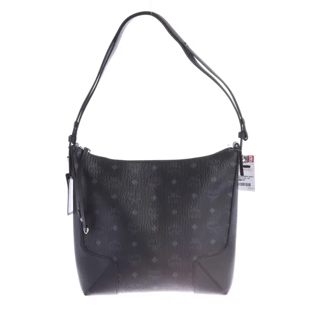 Schultertasche, in Schwarz, Leder, MCM