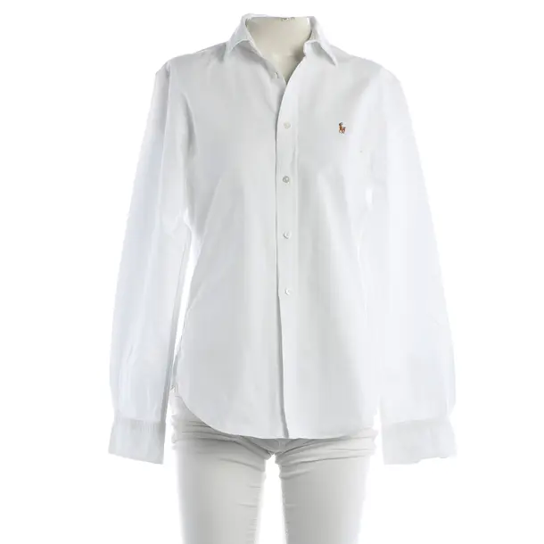 Blouse, in White, Cotton, Polo Ralph Lauren