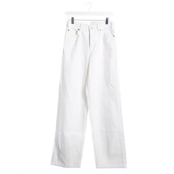 Jeans Straight Fit, in Weiß, Baumwolle, Céline