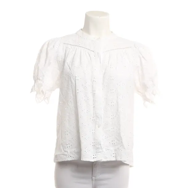 Blouse, in White, Cotton, Ba&sh