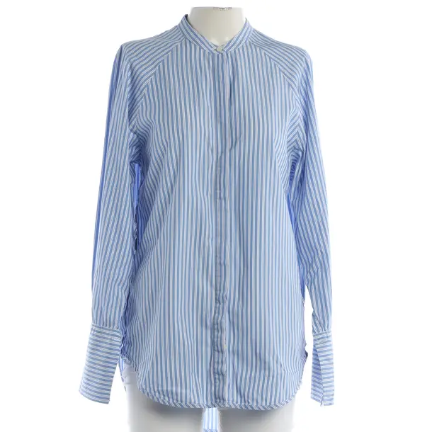 Camicetta, in Blu, Cotone, Chiuso