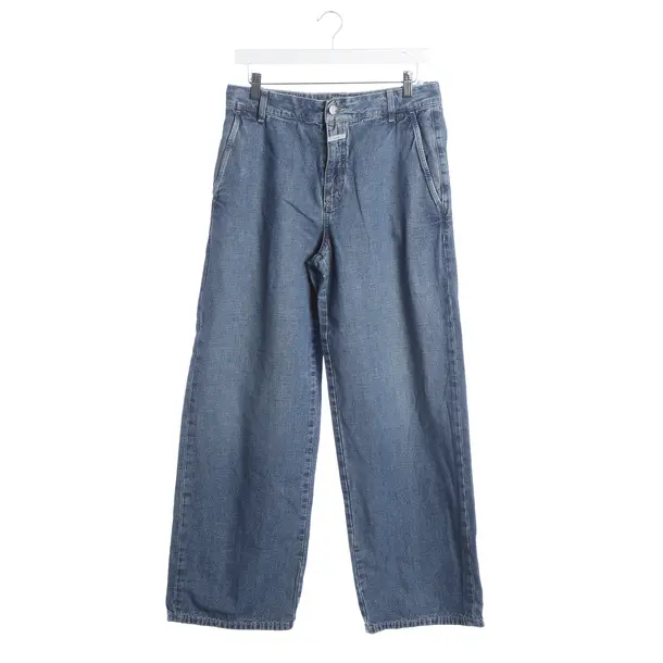 Straight Fit Jeans, in Blue, Cotton, Closed