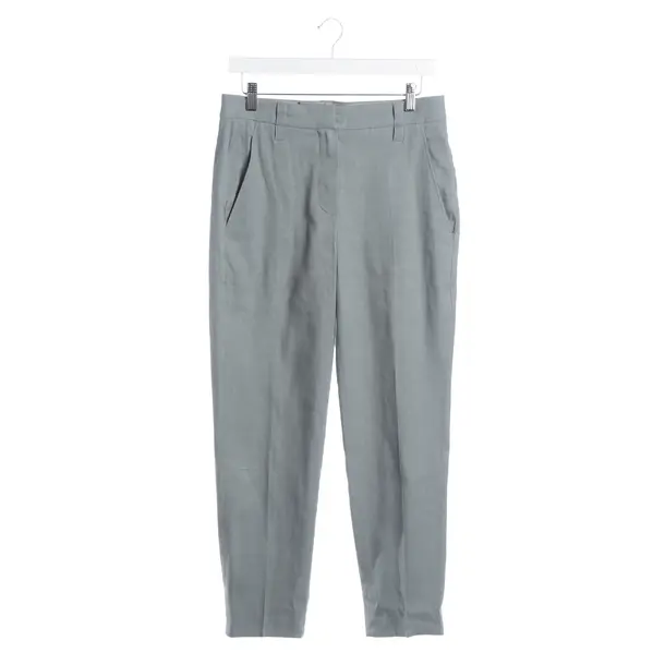 Hose, in Grau, Leinen, Brunello Cucinelli