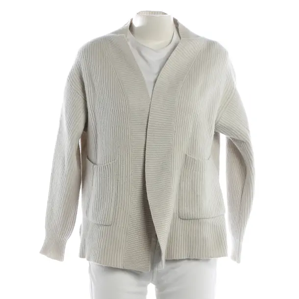 Strickjacke, in Hellgrau, Wolle, Allude
