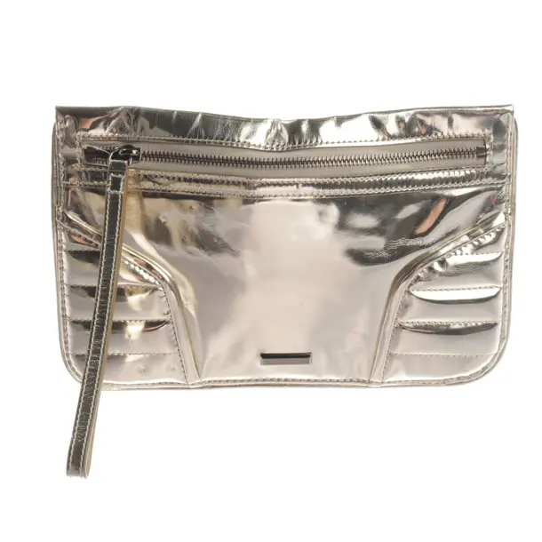 Clutch, in Gold, Leder, Burberry