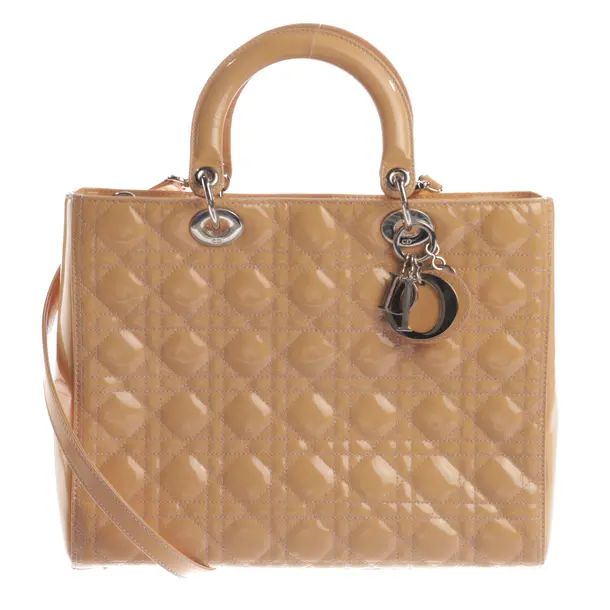 Handtasche, in Hellbraun, Leder, Dior