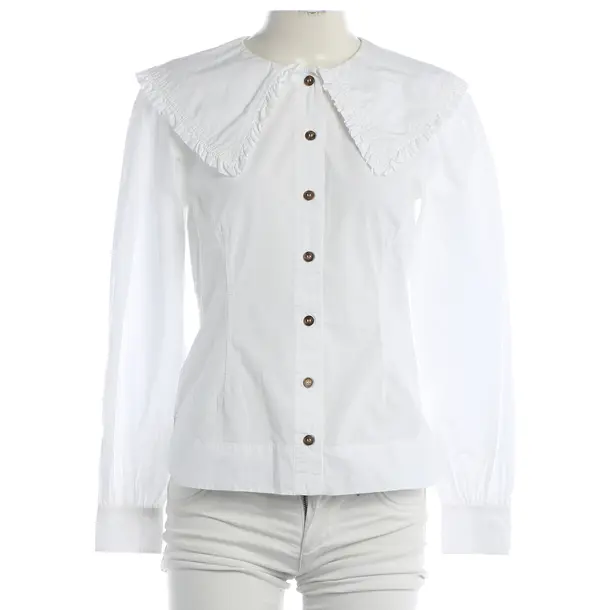 Camicetta, in Bianco, Cotone, Ganni