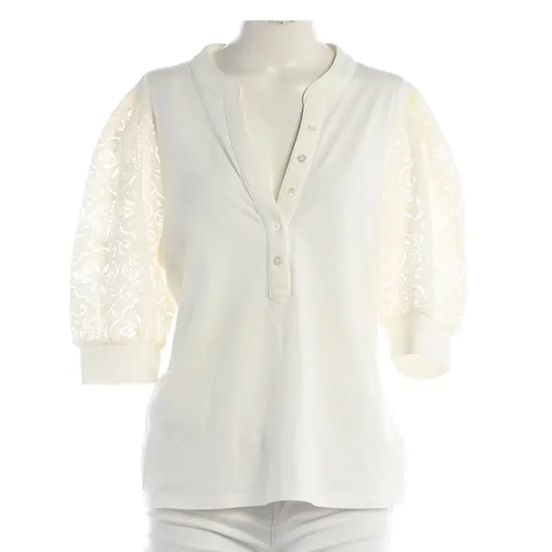 Shirt, in White, Cotton, Veronica Beard