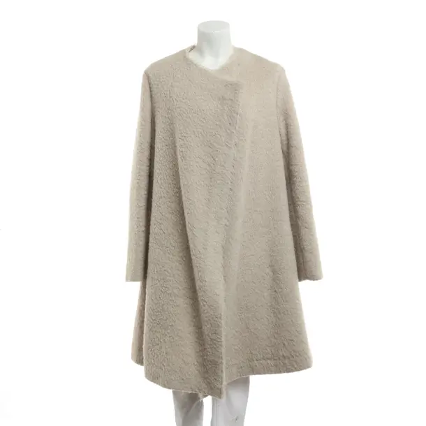 Mid-Season Coat, in Beige, Wool, Dorothee Schumacher