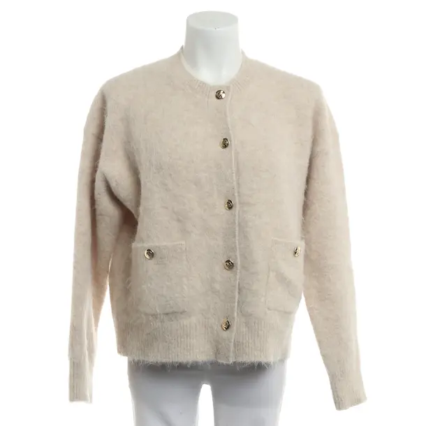 Cardigan, in Beige, Wool, Anine Bing
