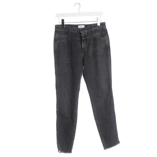 Jeans slim fit, in Grigio scuro, Cotone, Chiuso