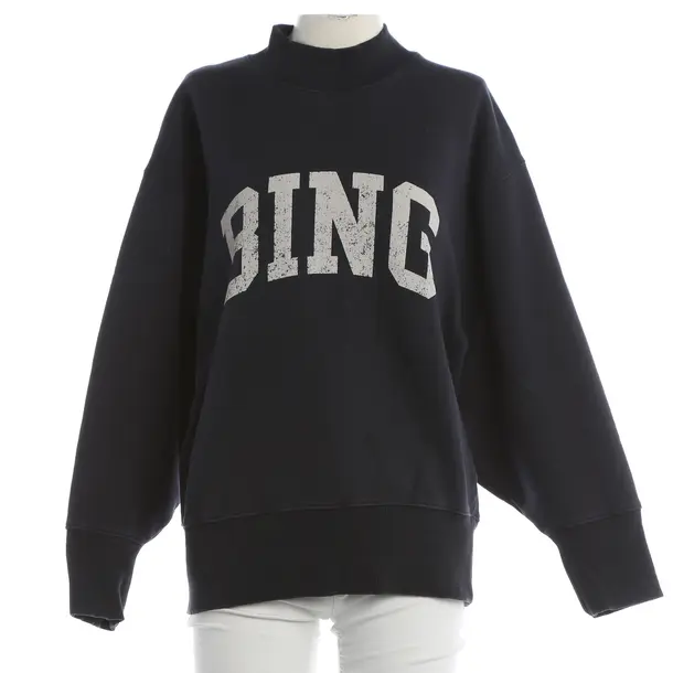 Sweatshirt, in Navy, Baumwolle, Anine Bing