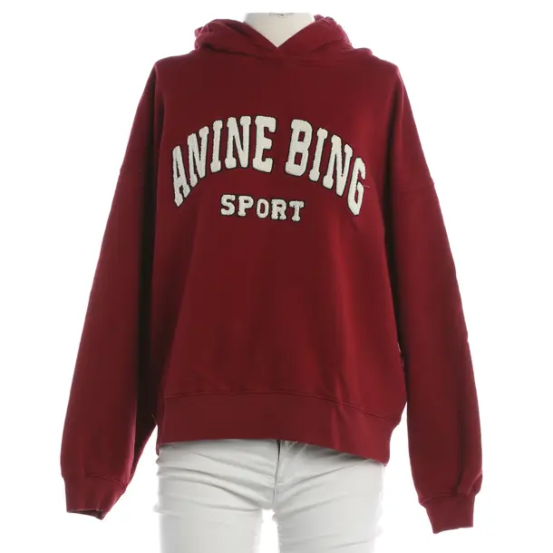 Hoodie, in Rot, Baumwolle, Anine Bing