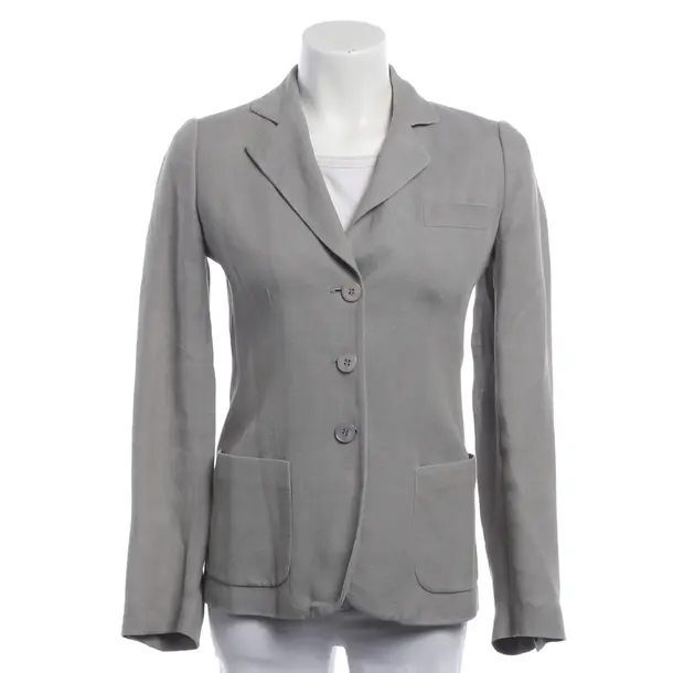 Blazer, in Gray, Cotton, Giorgio Armani