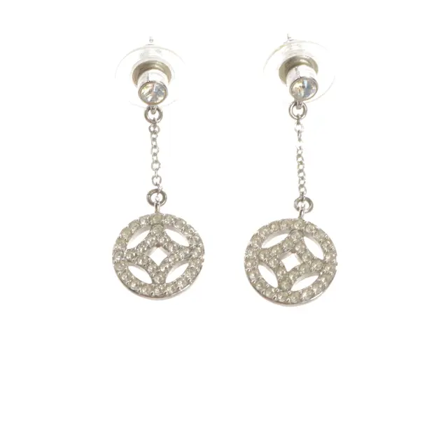Earrings, in Silver, Metal (metallic, metallized), Swarovski