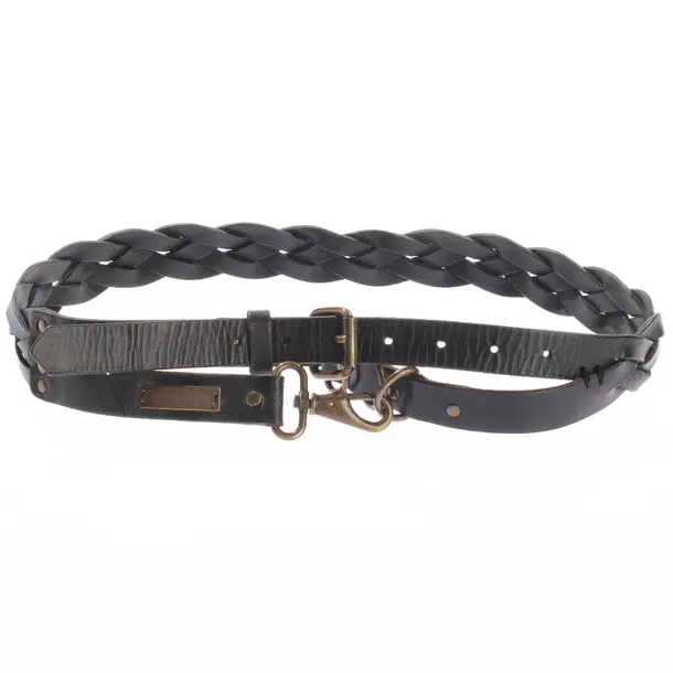 Belt, in Black, Leather, Armani Jeans
