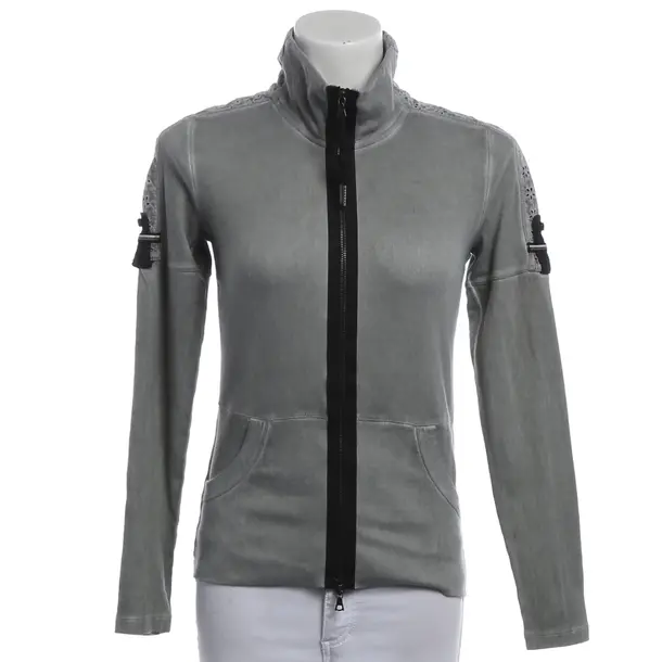 Zip-up Hoodie, in Green, Cotton, Marc Cain Sports