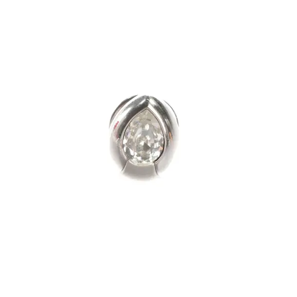 Brooch, in Silver, Metal (metallic, metallized), Swarovski