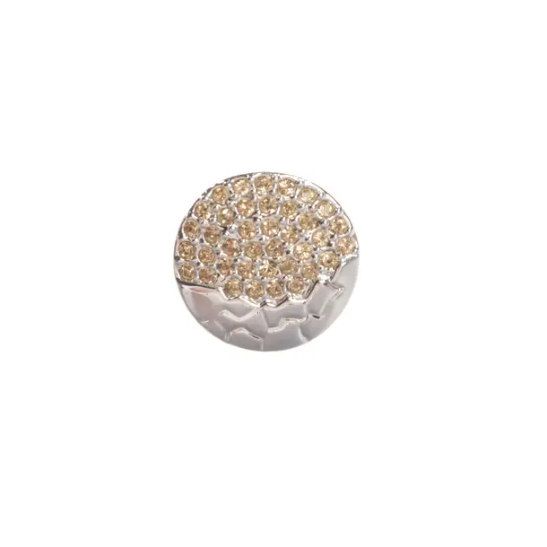 Brooch, in Silver, Metal (metallic, metallized), Swarovski