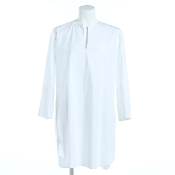 Dress, in White, Cotton, Lis Lareida